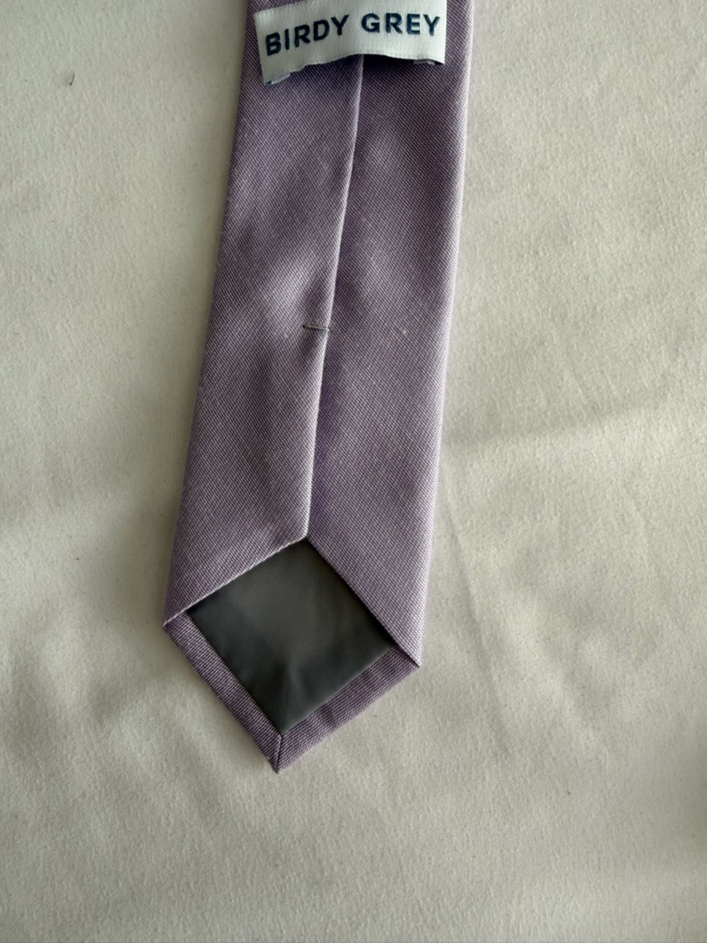 Birdy Grey "Simon" Matte Lavender Lilac Purple Groomsmen Modern Skinny Men's Tie - Picture 9 of 11
